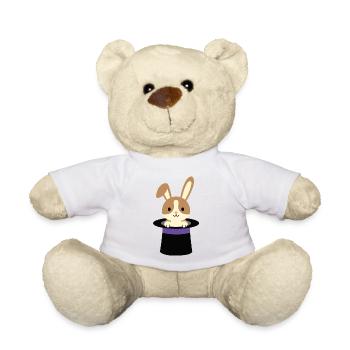 Le Lapin du Chapeau du Magicien - Nounours - blanc - Devant
