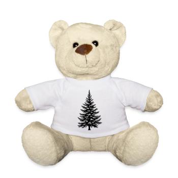 Vecteur épicéa, sapin et conifères - Nounours - blanc - Devant