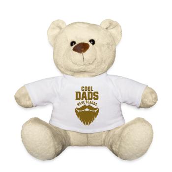 Cool Dads Have Beards - Teddy Bear - white - Front