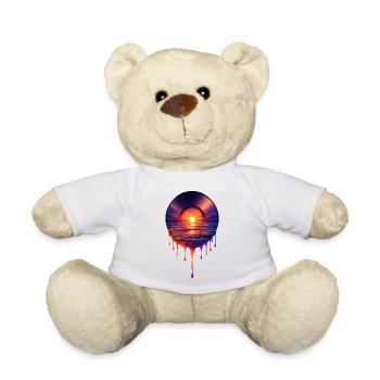 Vinyle qui goutte - Nounours - blanc - Devant