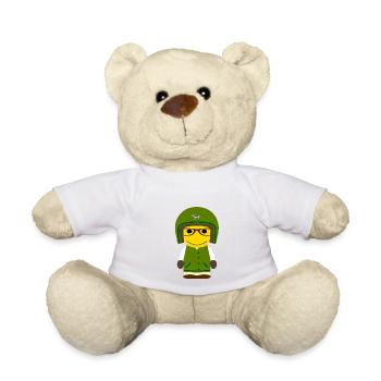 GEEKLEY biker "college boy" - Nounours - blanc - Devant