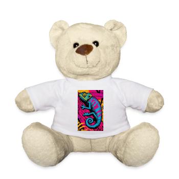 chameleon - Teddy Bear - white - Front