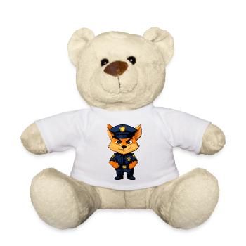Foxes Policewoman / Police Fox - Teddy Bear - white - Front