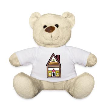 Haus Traumhaus Hütte wohnen Immobilie  - Teddy - Weiß - Vorne