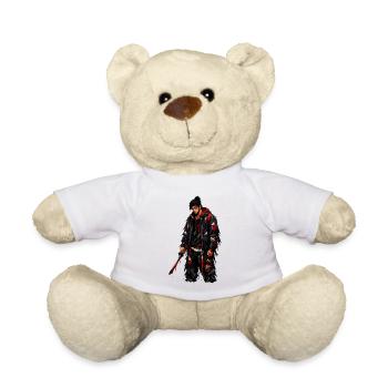 Dystopischer Krieger Zerfetzt Mantel - Teddy - Weiß - Vorne