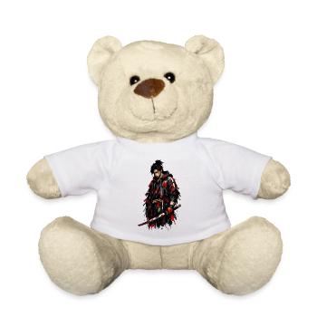 Roter Schatten Samurai - Teddy - Weiß - Vorne