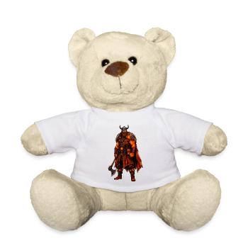 Wikinger Krieger - Teddy - Weiß - Vorne