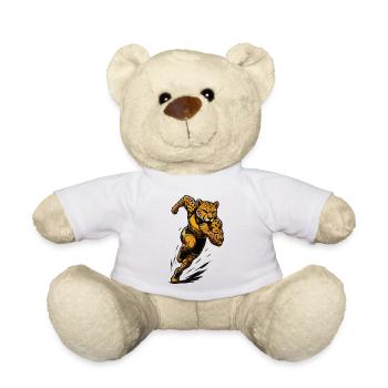 Fast cheetah in power running - Teddy Bear - white - Front