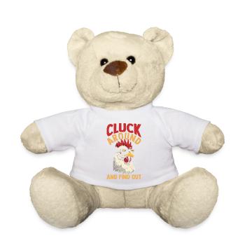 Farmer Rooster Flock Poultry Chicken - Teddy Bear - white - Front