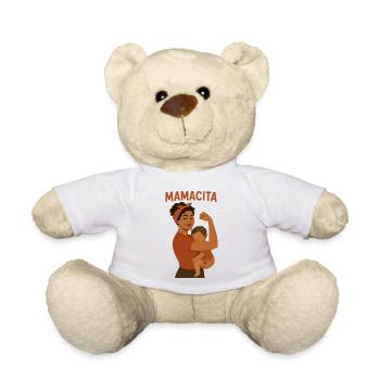 Mamacita Shirt – Stolze Mama & Kind Design - Teddy - Weiß - Vorne