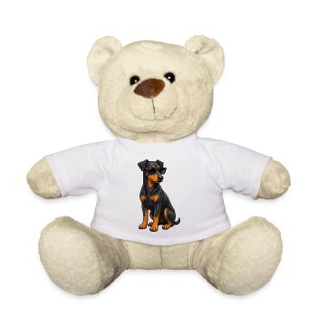Doberman Lunettes de soleil cool Ami fidèle - Nounours - blanc - Devant