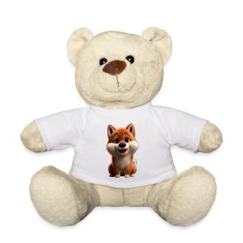 Shiba Inu Dog Japanese Dog Breed Japan Shibas - Teddy Bear - white - Front