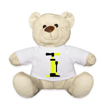 Graphique de pompe à air pour vélo - Nounours - blanc - Devant