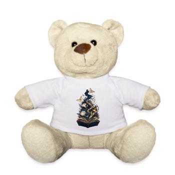 Livre des Nuits Étoilées et Fleurs - Nounours - blanc - Devant