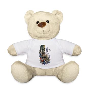 Abenteuerstiefel und Wildblumen - Teddy - Weiß - Vorne
