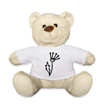 Flower 2 - Teddy Bear - white - Front