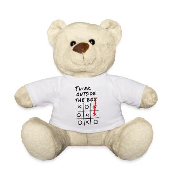 Think Outside the Box – Creative Tic-Tac-Toe - Teddy Bear - white - Front