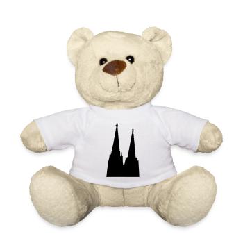 Der Kölner Dom in Köln - Teddy - Weiß - Vorne