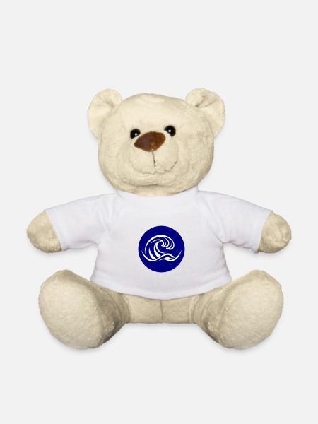 Welle Meer Symbol Wasser - Teddy - Weiß