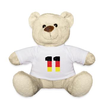 11 Numéro Jersey Allemagne - Nounours - blanc - Devant