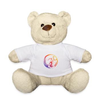 Footballeur Joueur De Football Silhouette Coloré - Nounours - blanc - Devant