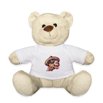 Camel Comic Funny Sombrero - Teddy Bear - white - Front
