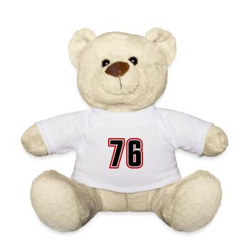 76 number symbol - Teddy Bear - white - Front