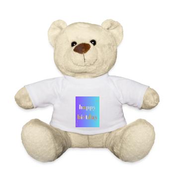 ALLES GUTE ZUM GEBURTSTAG!. ALLES GUTE ZUM GEBURTSTAG!. JAHRESTAG. - Teddy - Weiß - Vorne
