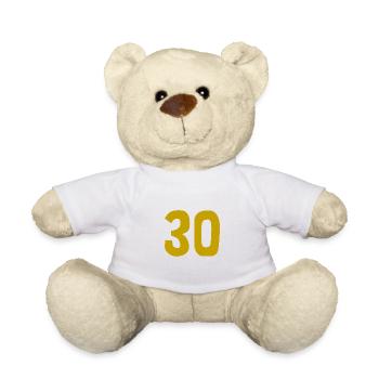 30. 30 YEARS. 30th ANNIVERSARY. 30TH ANNIVERSARY. - Teddy Bear - white - Front