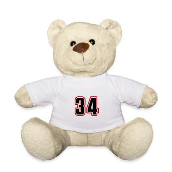 34 Zahl symbol - Teddy - Weiß - Vorne