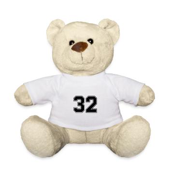 32 number jersey - Teddy Bear - white - Front