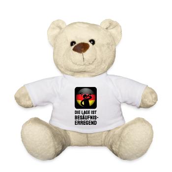 Die Lage ist Besäufniserregend Deutschland Deutsch - Teddy - Weiß - Vorne
