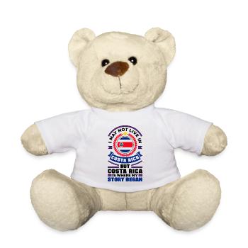 Costa Rica Costa Rican Costa Rica Flag Costa Rica - Teddy Bear - white - Front