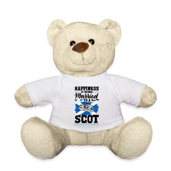 Schottisches Schottland Schottische Flagge Zitat - Teddy - Weiß - Vorne