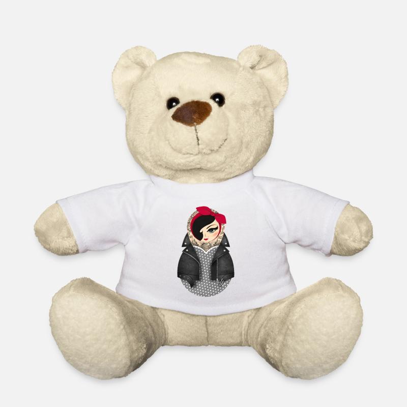 Matroschka Jayne - Teddy - Weiß