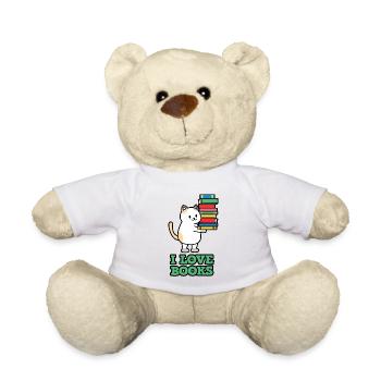 J'aime les livres chat - Nounours - blanc - Devant