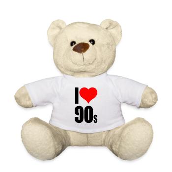 I love 90's - Teddy Bear - white - Front