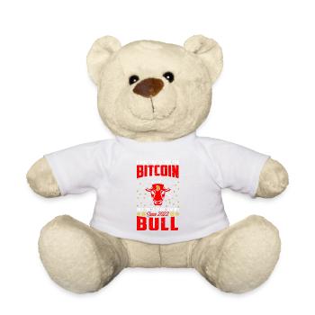 Bitcoin Bull - Nounours - blanc - Devant