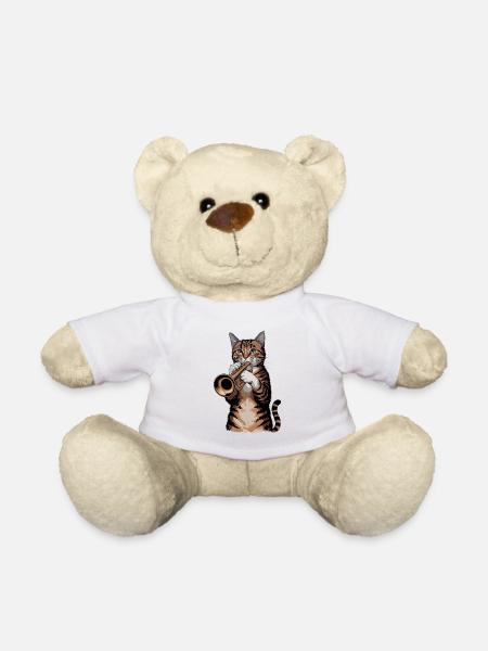 Trompeten-Katze - Teddy - Weiß