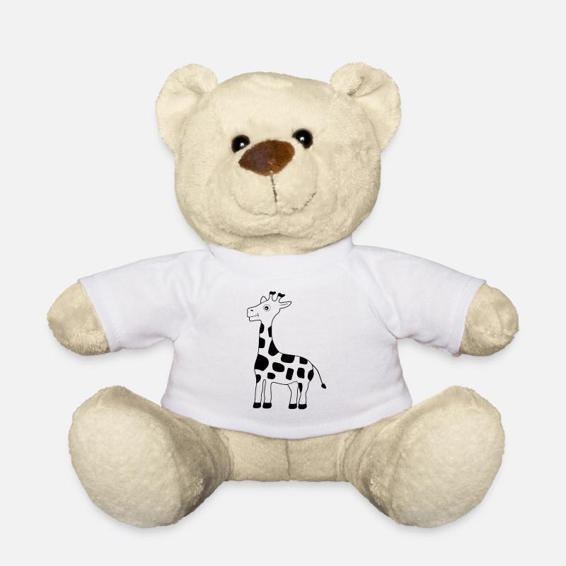 Giraffe black - Teddy Bear - white
