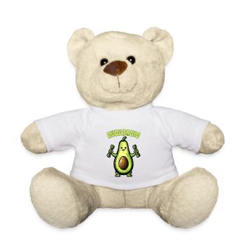 Avocardio - exotic fitness fruit - Teddy Bear - white - Front