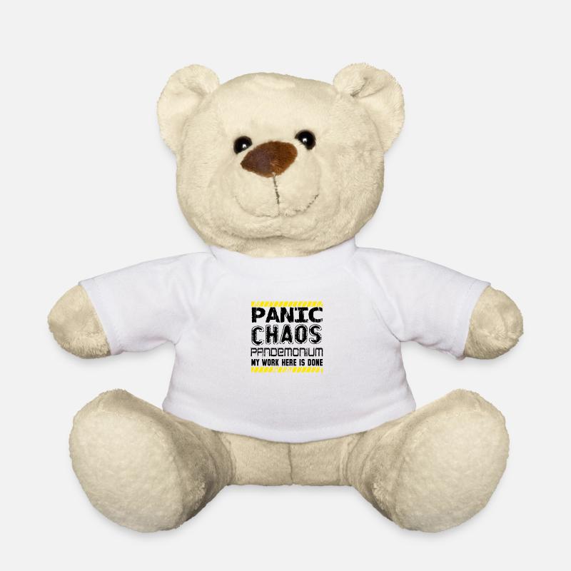panic chaos - Teddy Bear - white
