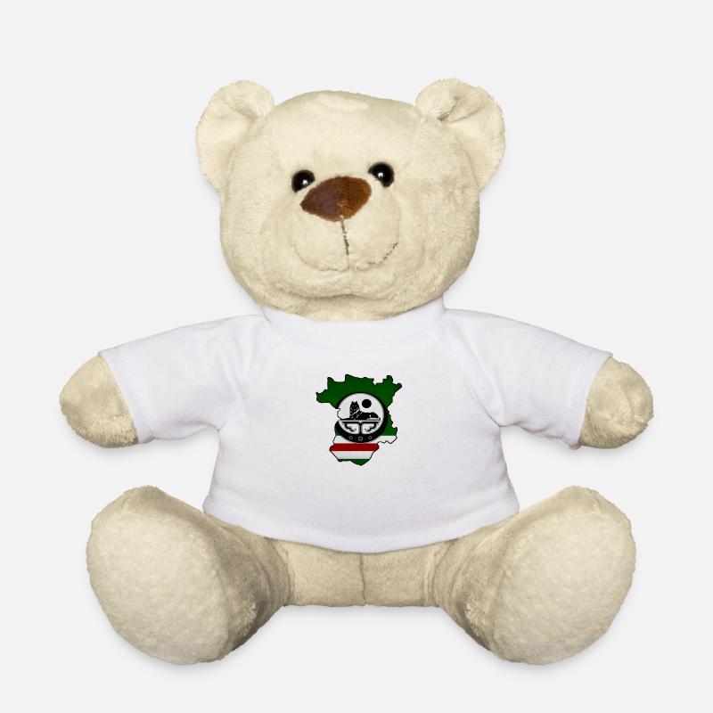 Chechnya Map, Chechen Flag - Teddy - Weiß