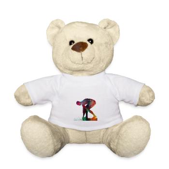 Swimmer sport art #swimmer #sport - Teddy Bear - white - Front