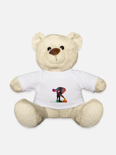 Schwimmersportkunst #swimmer #sport - Teddy - Weiß