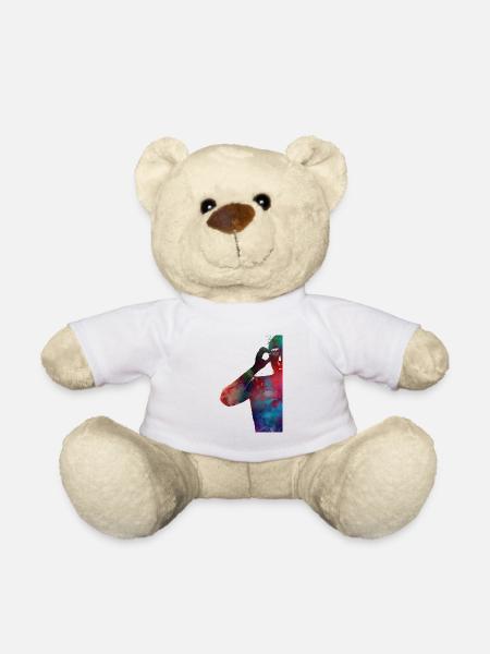 Swimmer sport art #swimmer #sport - Teddy Bear - white