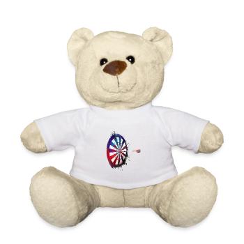 darts sport art #darts #sport - Teddy Bear - white - Front