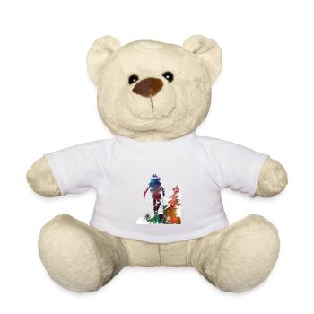Mountaineer Climbing Sport Art #mountaineer #climb - Teddy Bear - white - Front