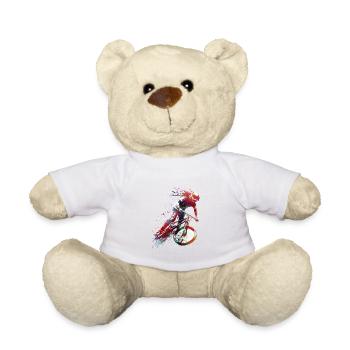 BMX cycling #cycling #sport #bike - Teddy Bear - white - Front