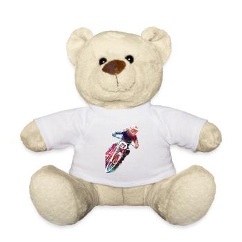 Courses automobiles #motor #sport - Nounours - blanc - Devant